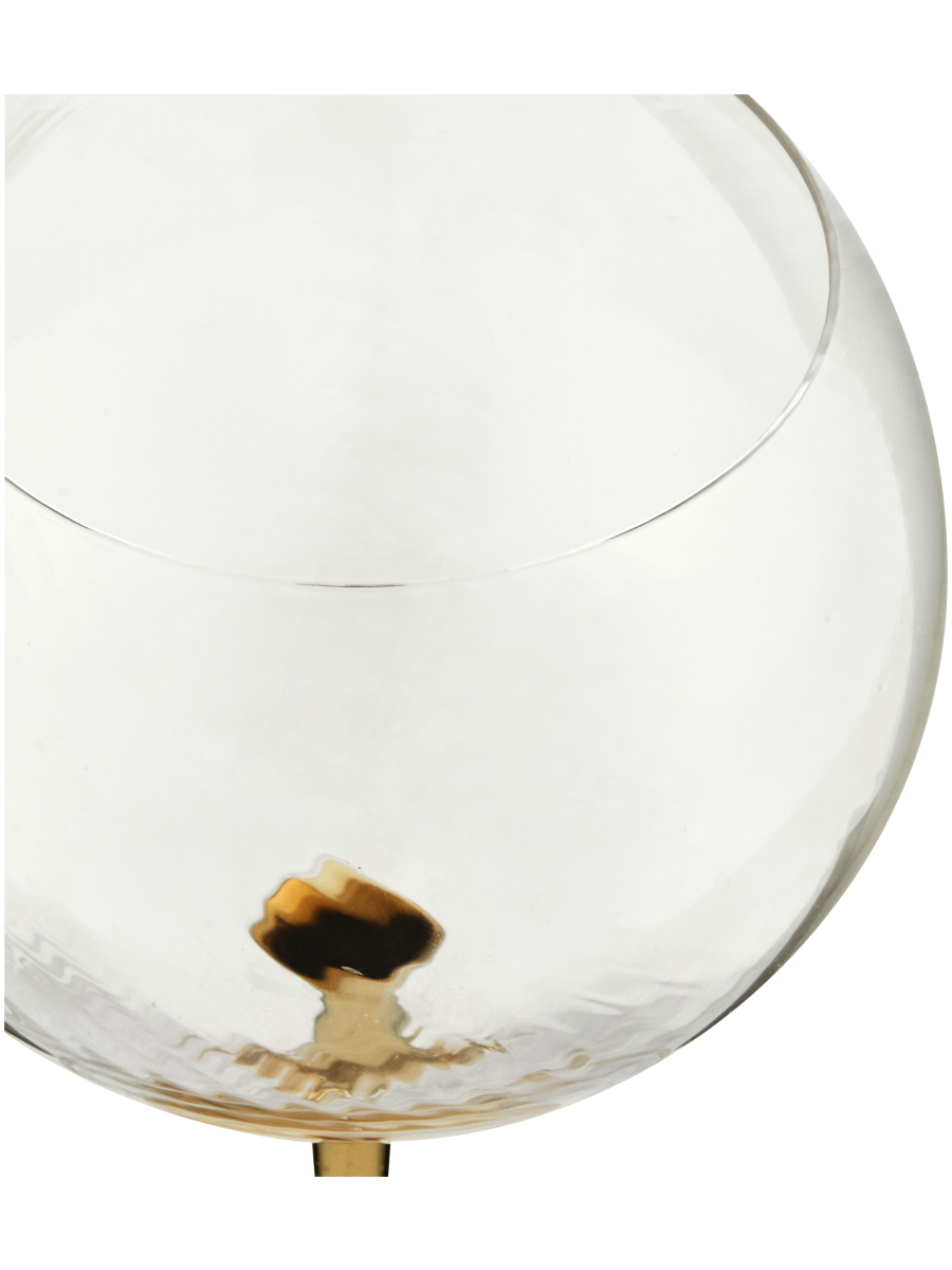 Peach Stem Balloon Wine Glass