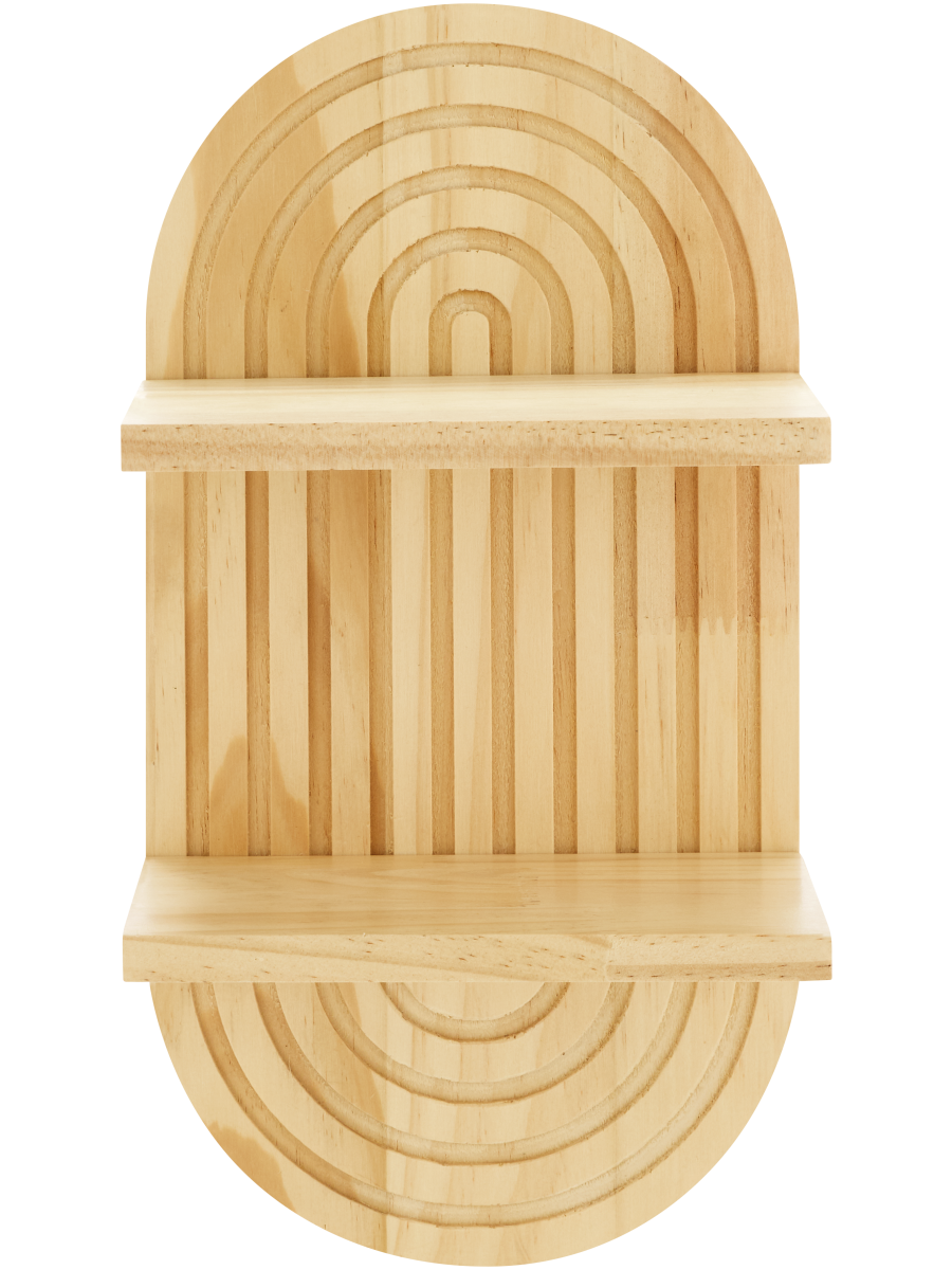 Oval Wall Shelf 2Tier