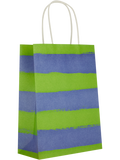 Assorted Broad Free Stripes Paper Gift Bags (4)