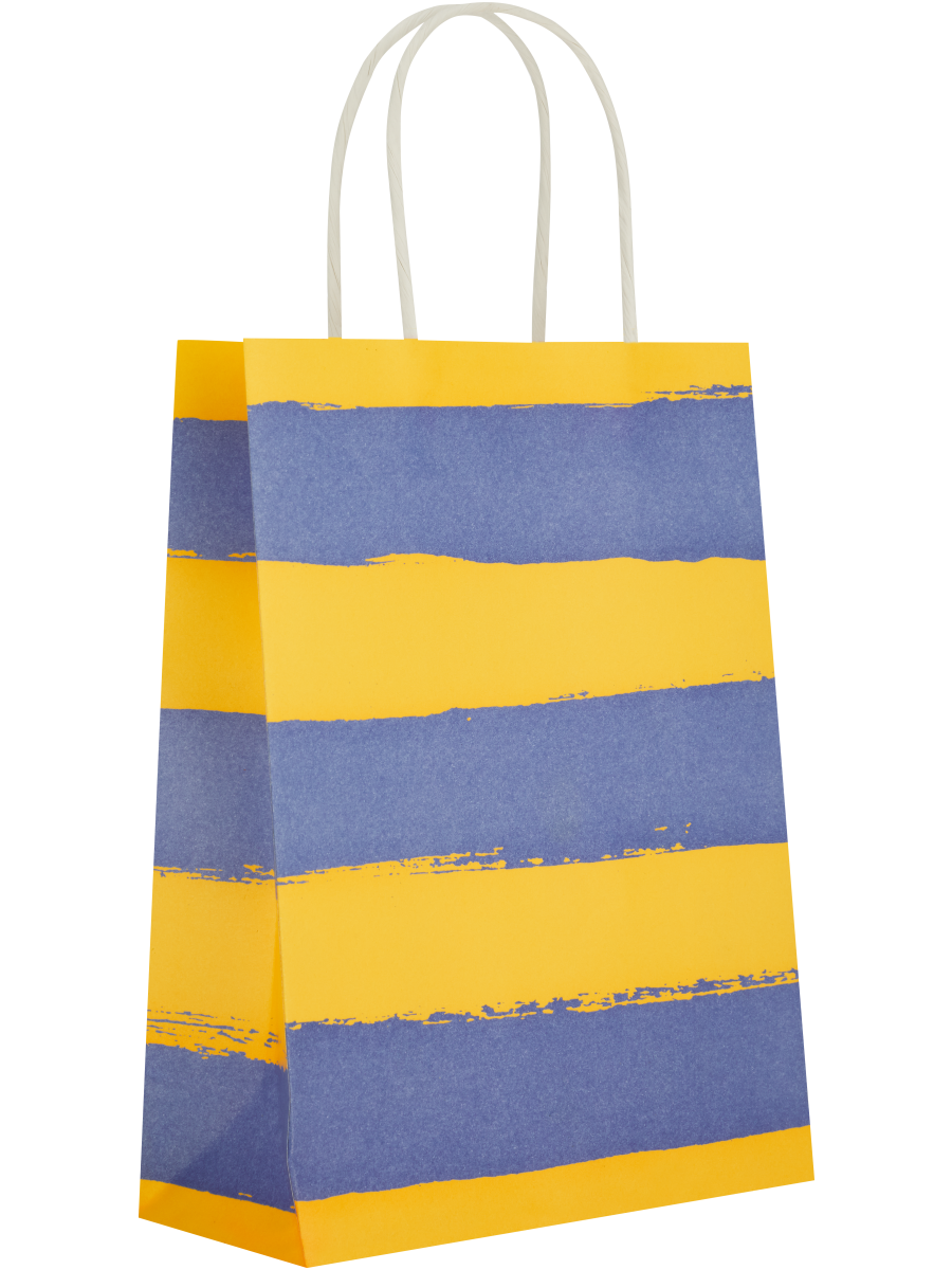 Assorted Broad Free Stripes Paper Gift Bags (7)