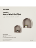 2 Piece Nested Wall Shelf Set (1)
