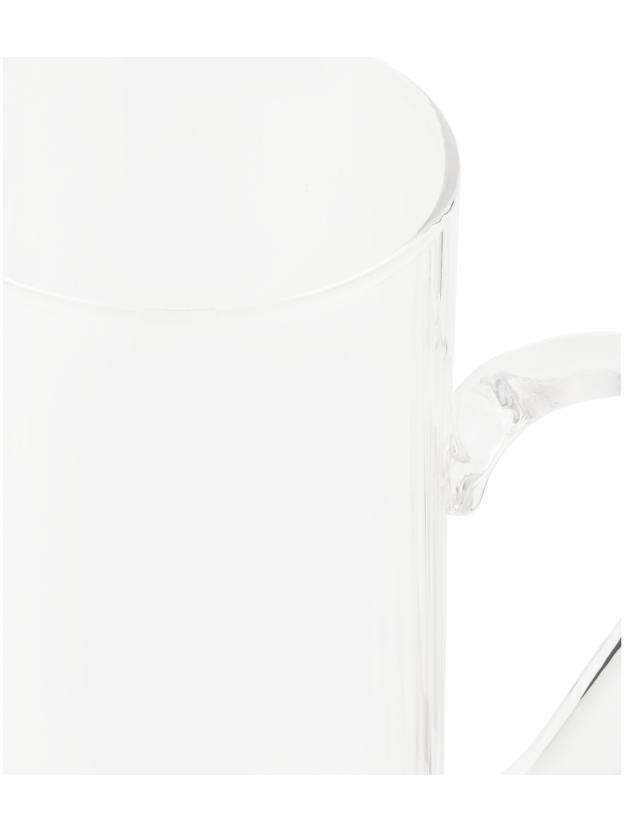 Tall Ribbed Glass Jug