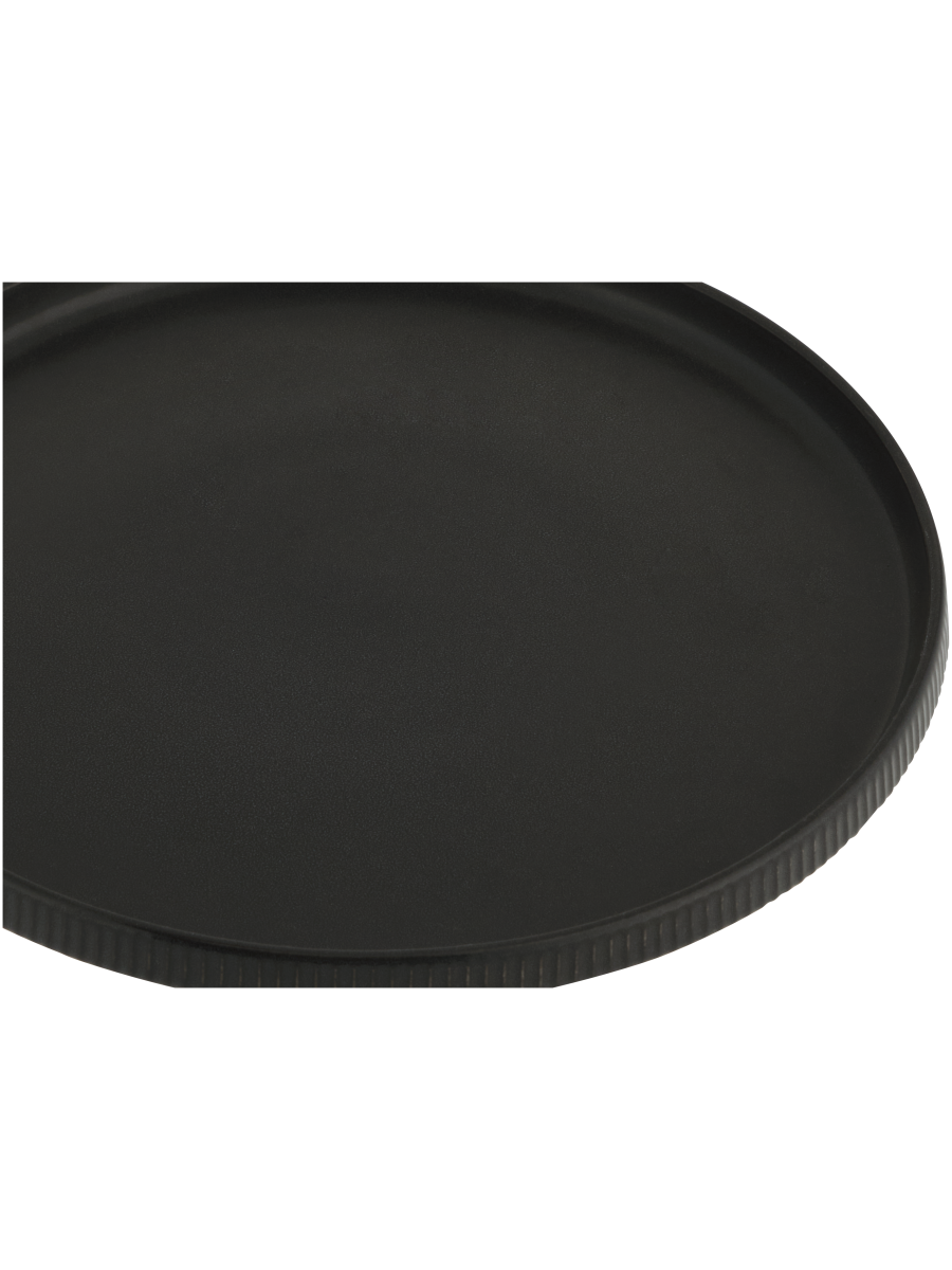 Ribbed Edge Ceramic Dinner Plate