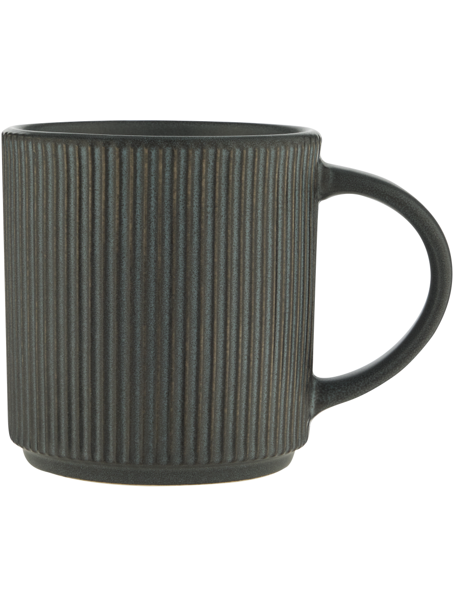 Ribbed Ceramic Mug