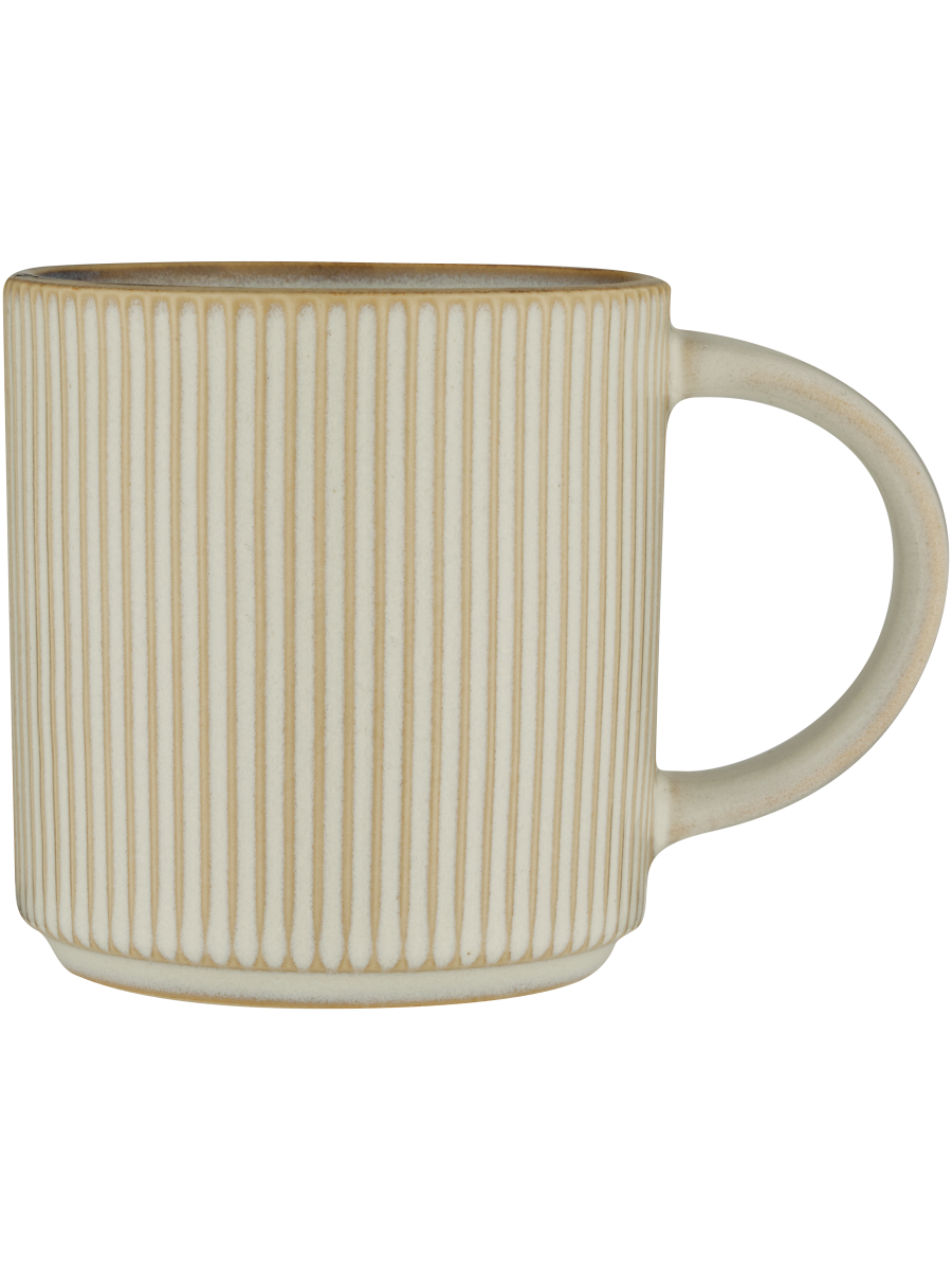 Ribbed Ceramic Mug