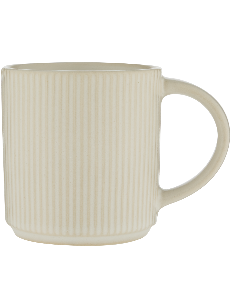 Ribbed Ceramic Mug