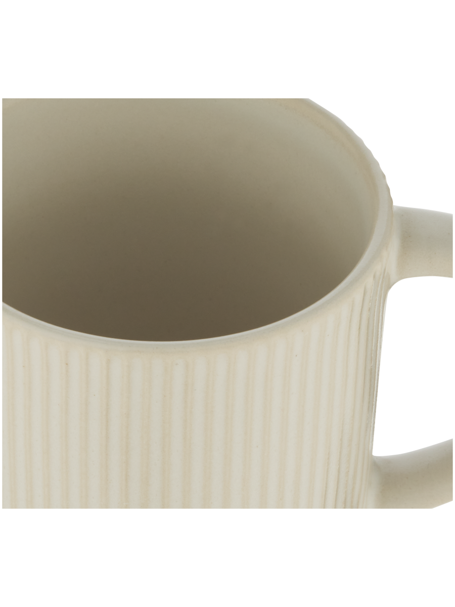 Ribbed Ceramic Mug