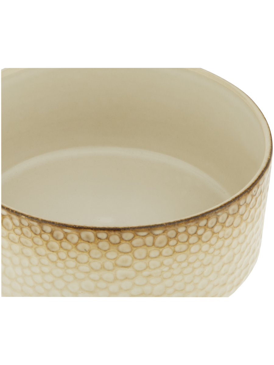 Textured Glass Bowl