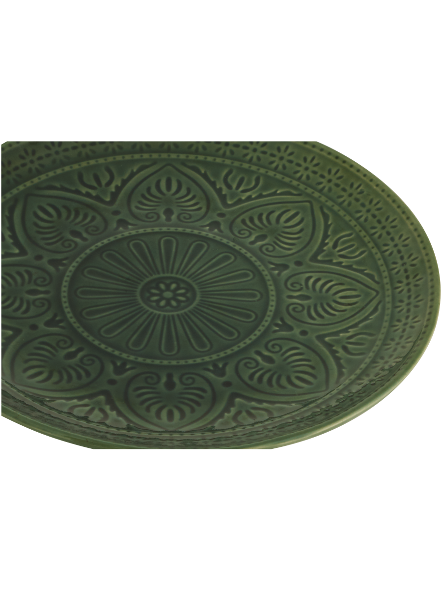 Flower Pattern Ceramic Dinner Plate