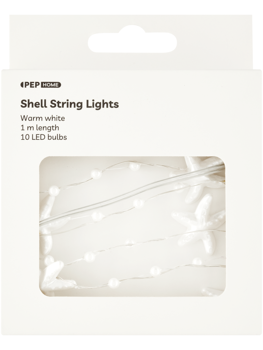 Shell String Lights Warm White