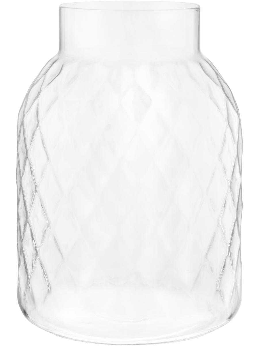 Textured Glass Vase 8x13cm