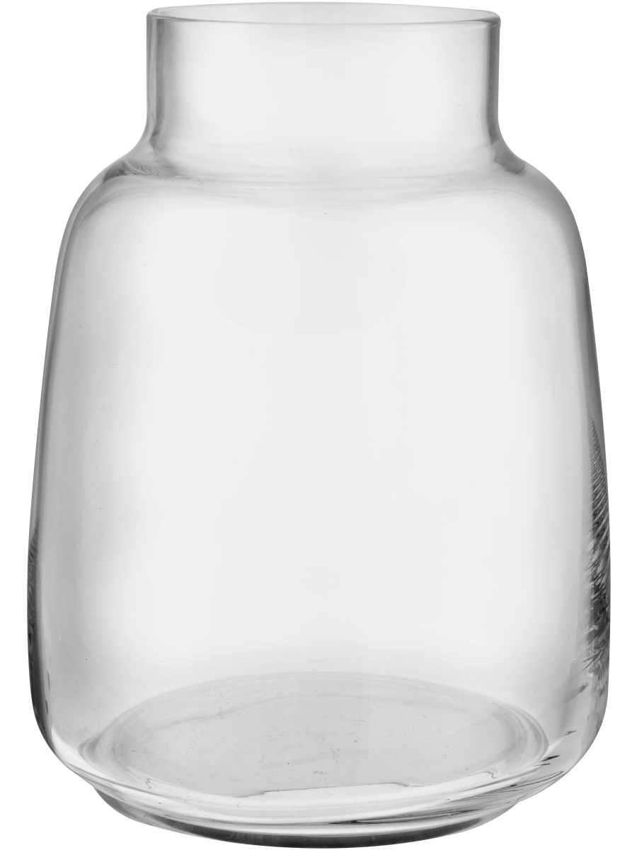 Tapered Neck Glass Vase 8x13cm