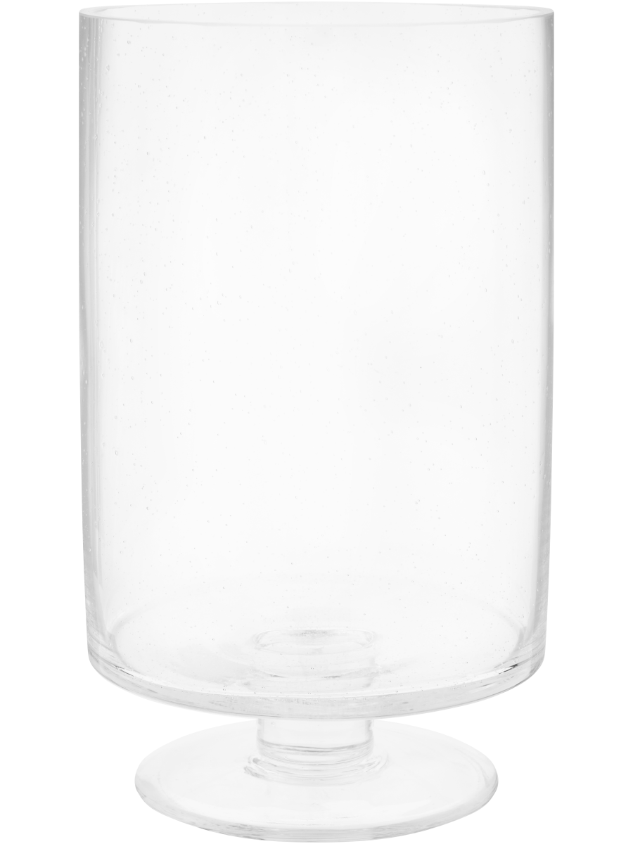 Footed Glass Vase 15x12cm