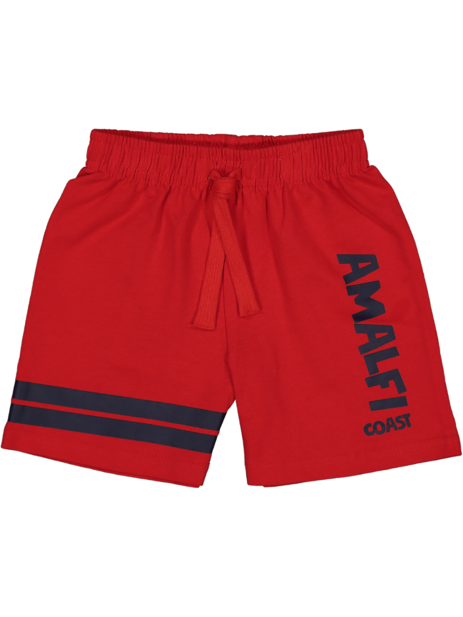 Red Knit Shorts