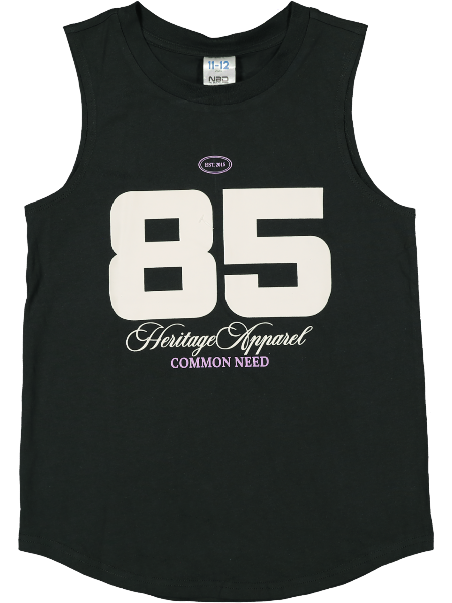 Black Printed Vest