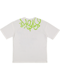 White Graffiti Style T-Shirt