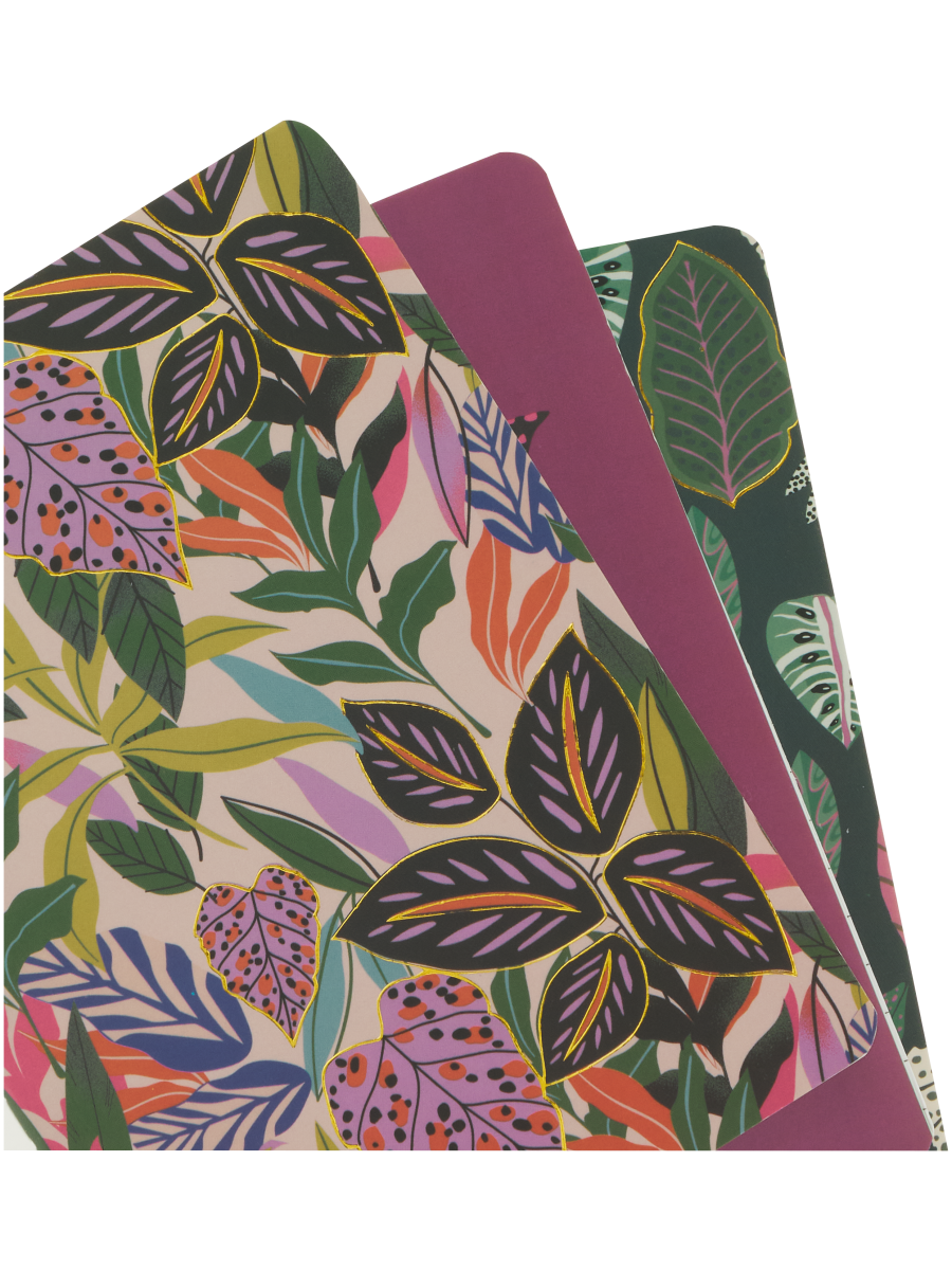 Assorted A6 Leafy Notebook Set (2)