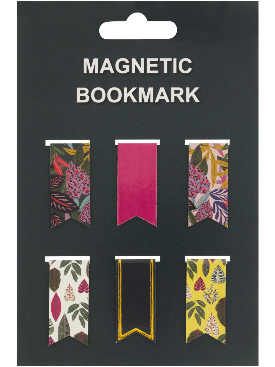 Assorted Leafy & Plain Magnetic Bookmark