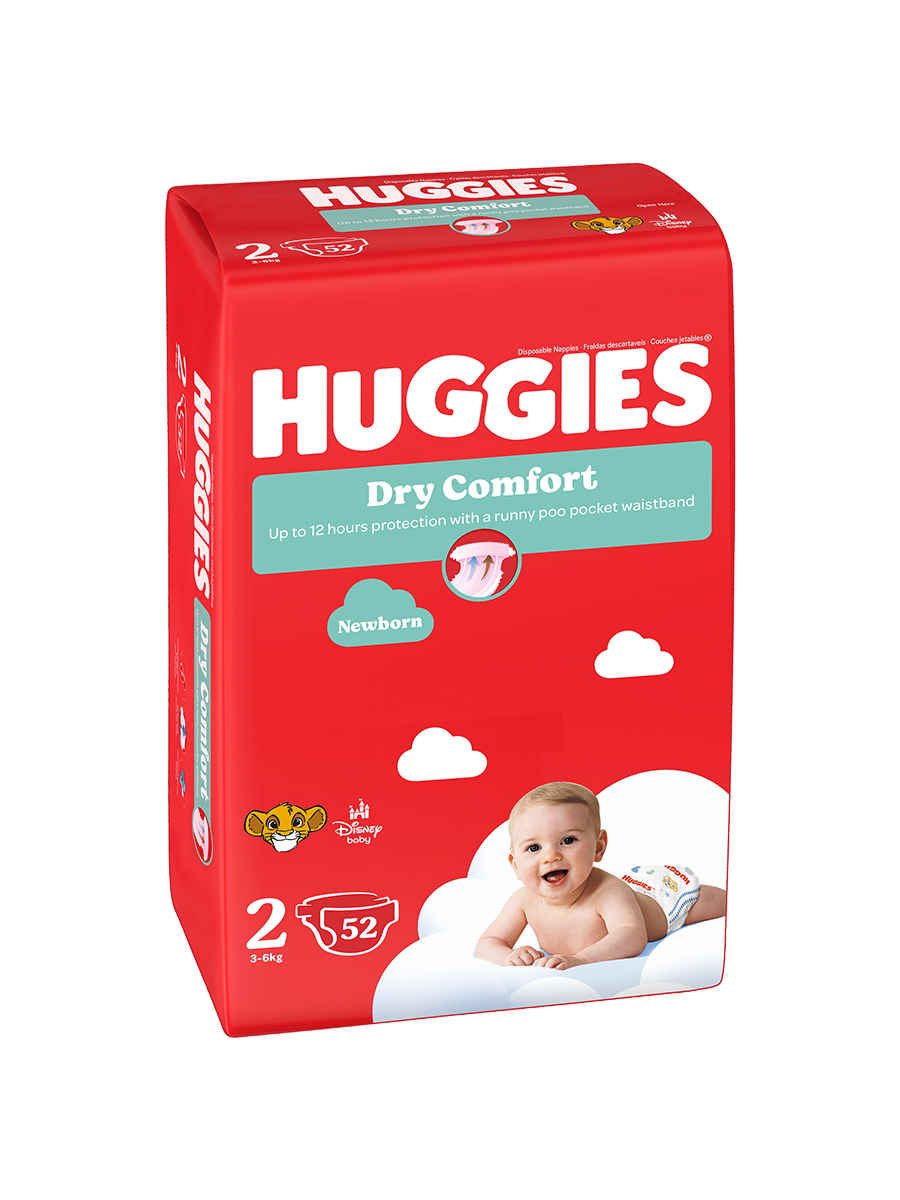 Huggies Dry Comfort Value Pack size 2 52s