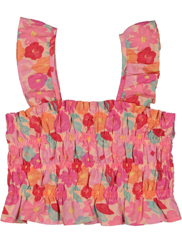 Floral Flared Blouse