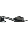 Silver Shiny Mule Heel