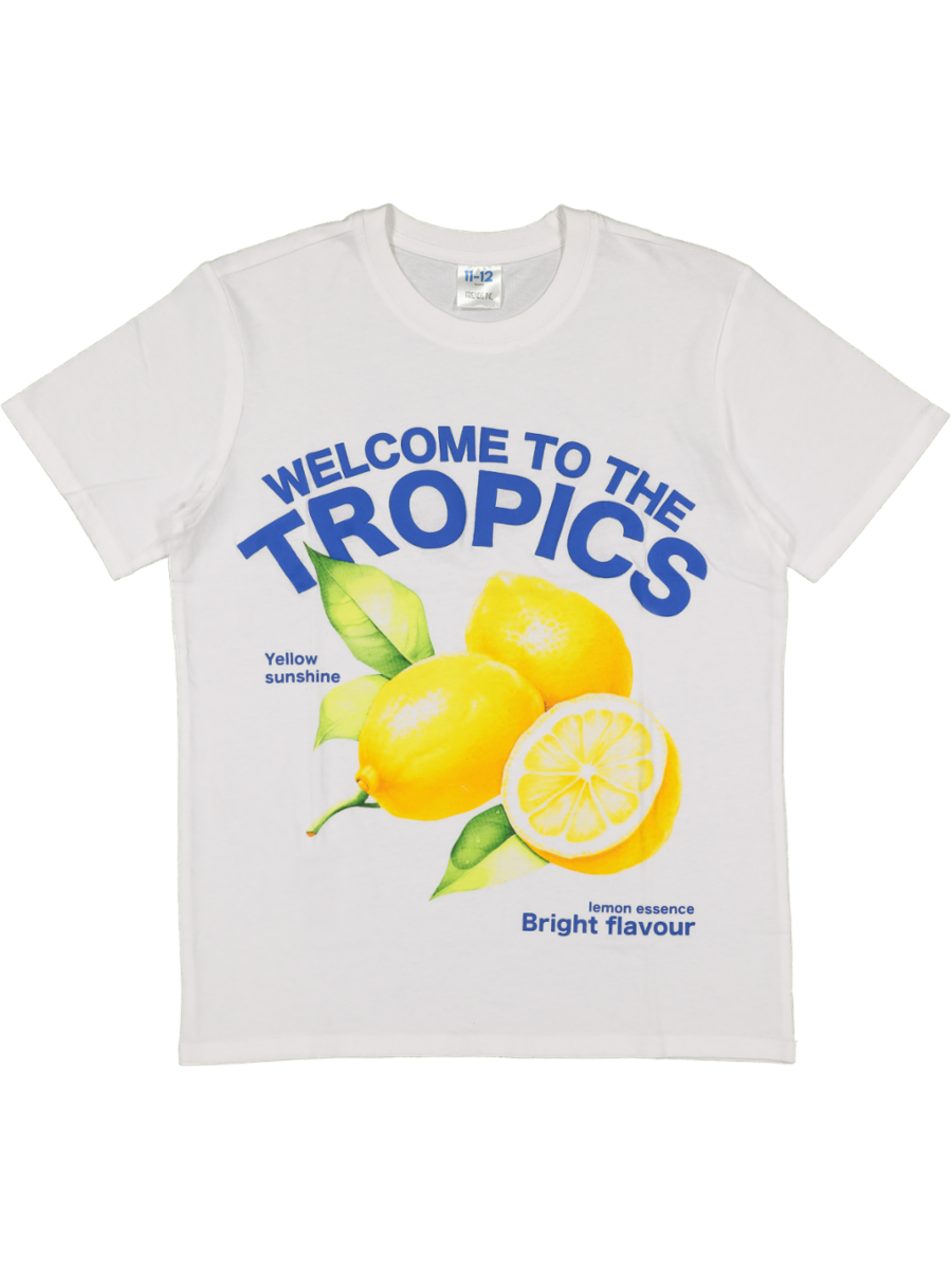 White Tropics Graphic T-Shirt