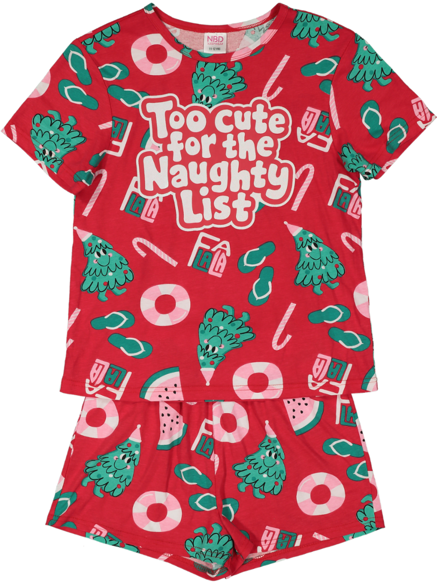 Christmas Printed Summer Pyjamas