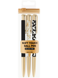 Soft Touch Ball Pens Black