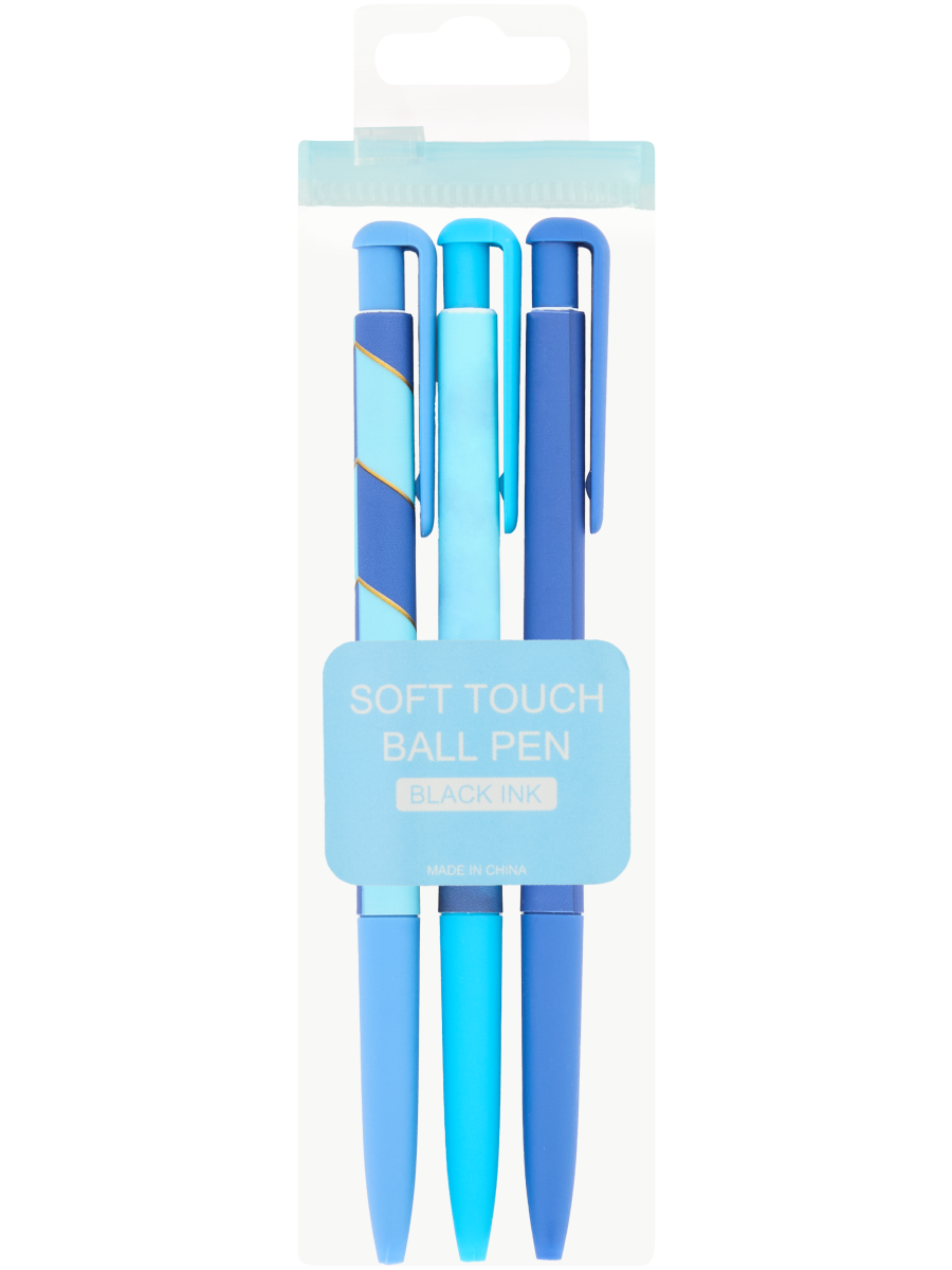 Soft Touch Ball Pens Black