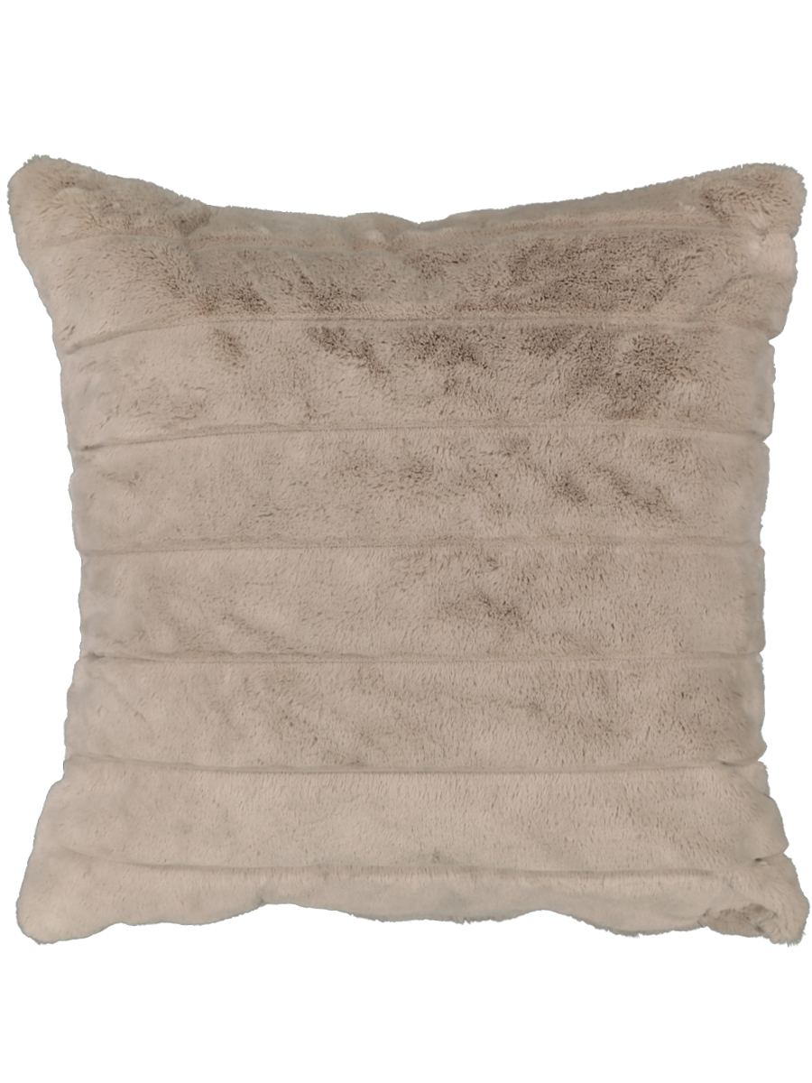 Stone Faux Rabbit Fur Scatter Cushion 50X50cm