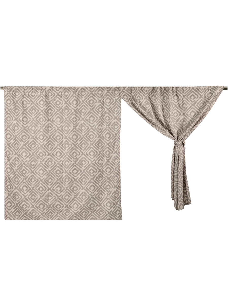 Geo Café Curtain Set