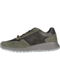 Green Faux Suede Retro Sneakers