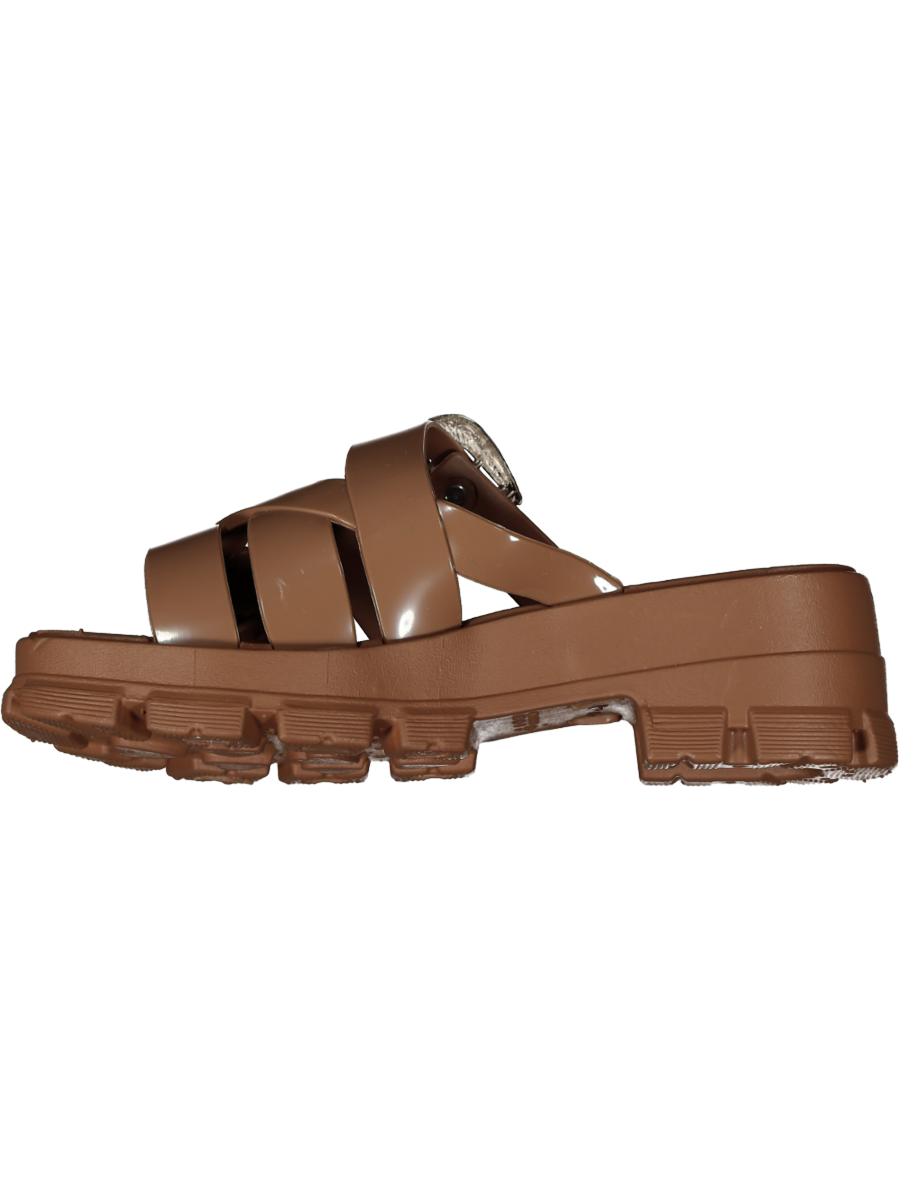Brown Chunky Mule Sandal (1)
