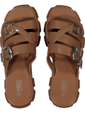 Brown Chunky Mule Sandal (2)
