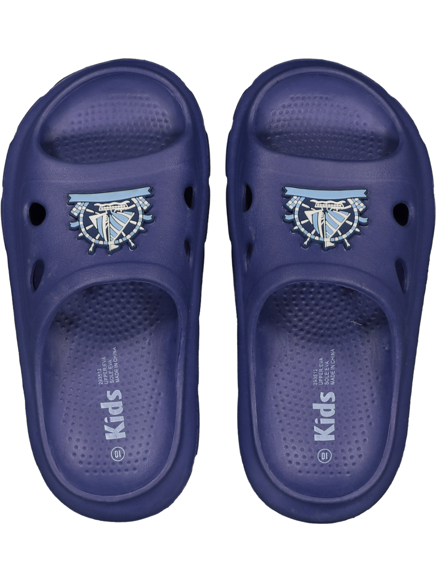 Purple Moulded Slider Sandals