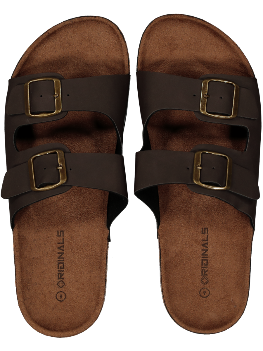 Brown Buckle Sandal