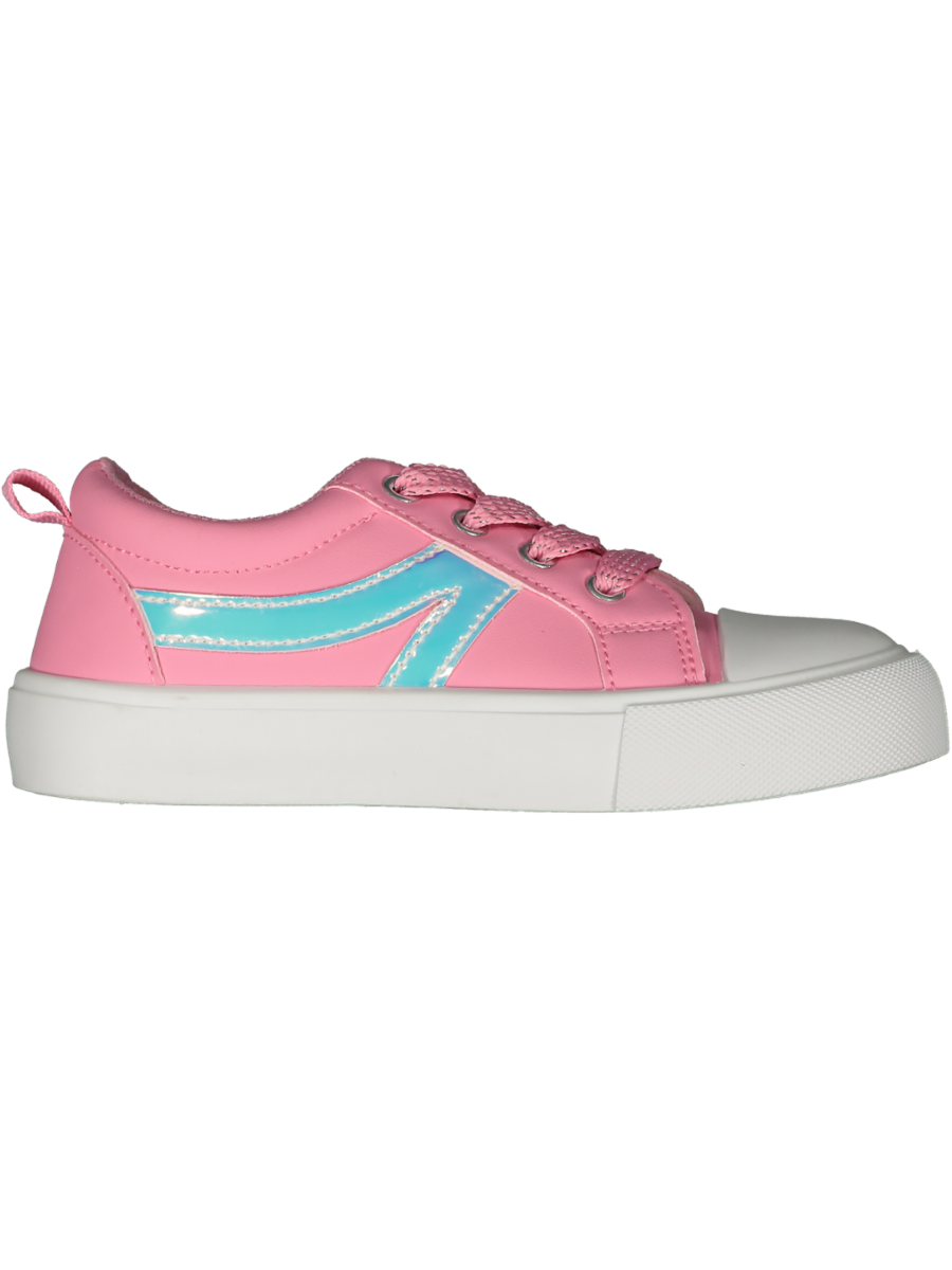 Pink Lace-Up Sneakers
