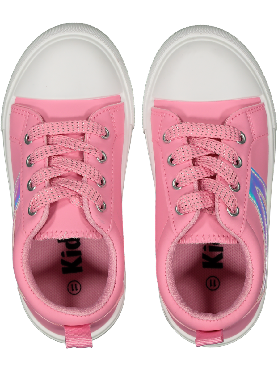Pink Lace-Up Sneakers (2)