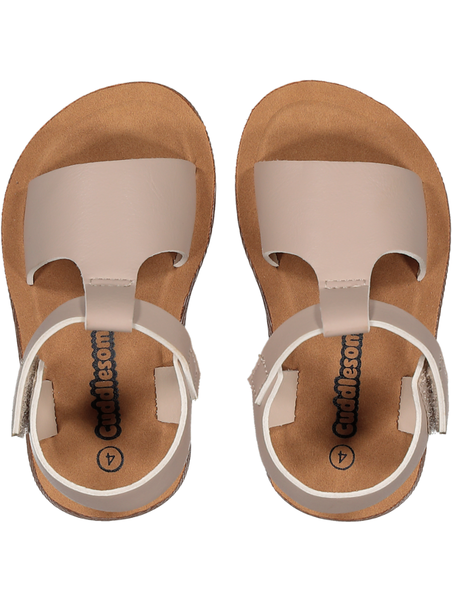 Cuddlesome Brown Faux Leather Sandals