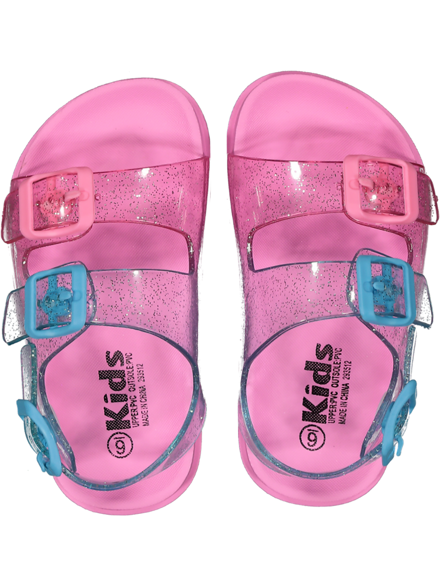 Pink Glitter Strapped Sandal