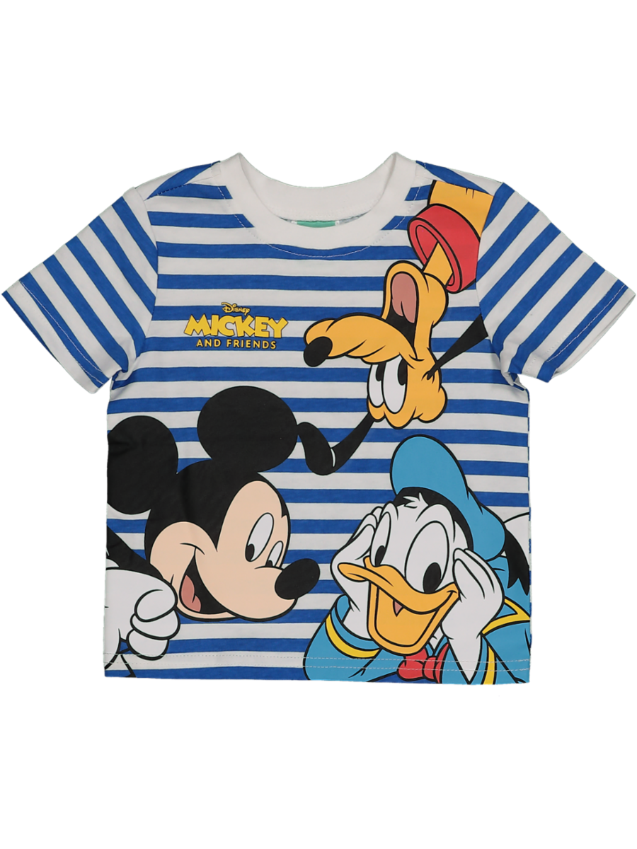 Mickey And Friends Striped T-Shirt