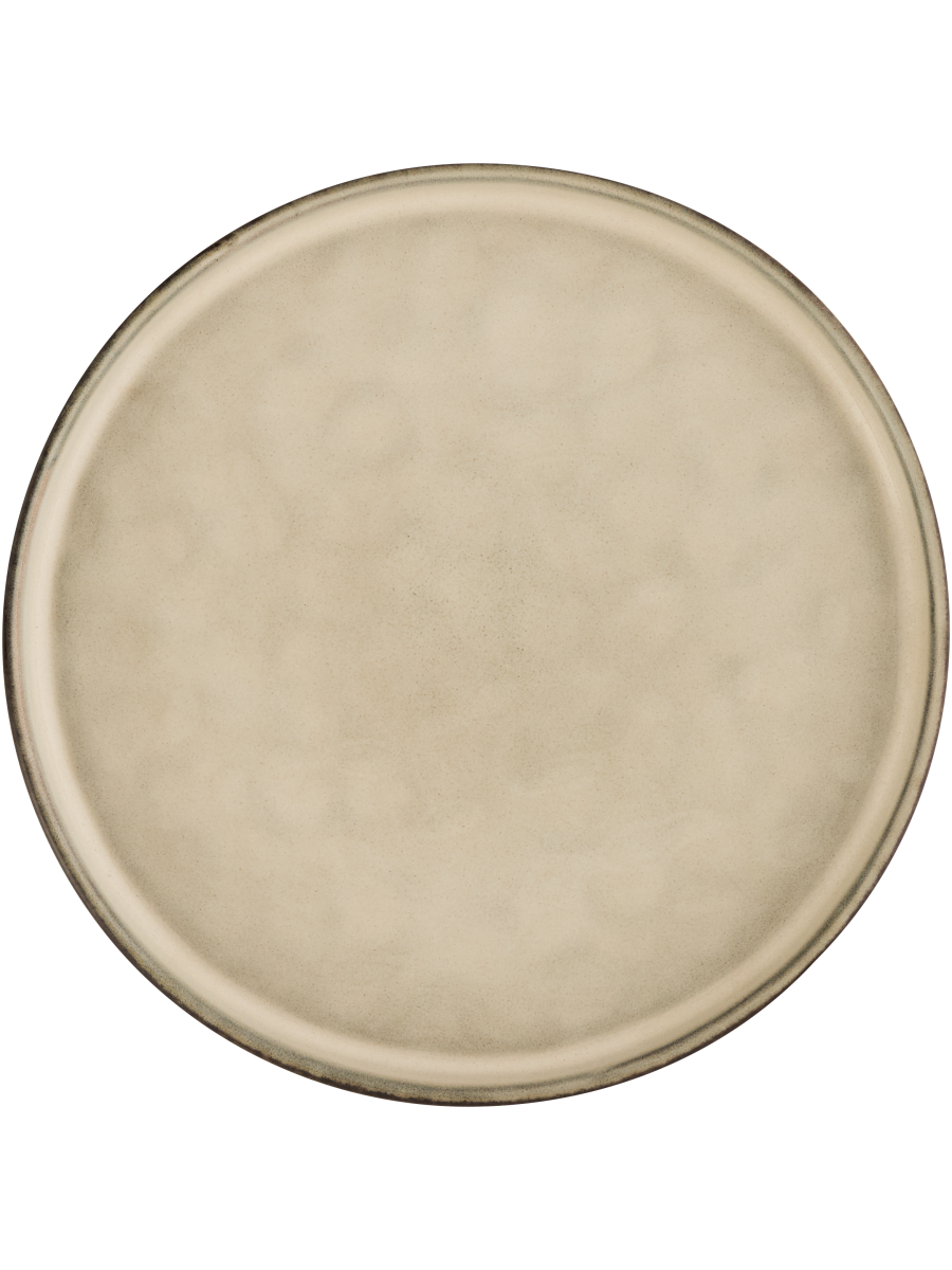 Side Plate With Dark Brown Rim