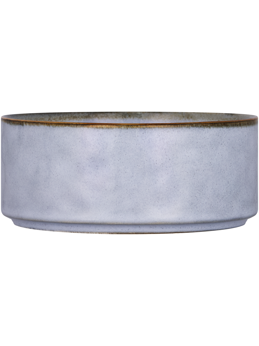 Ceramic Brown Rimmed Bowl