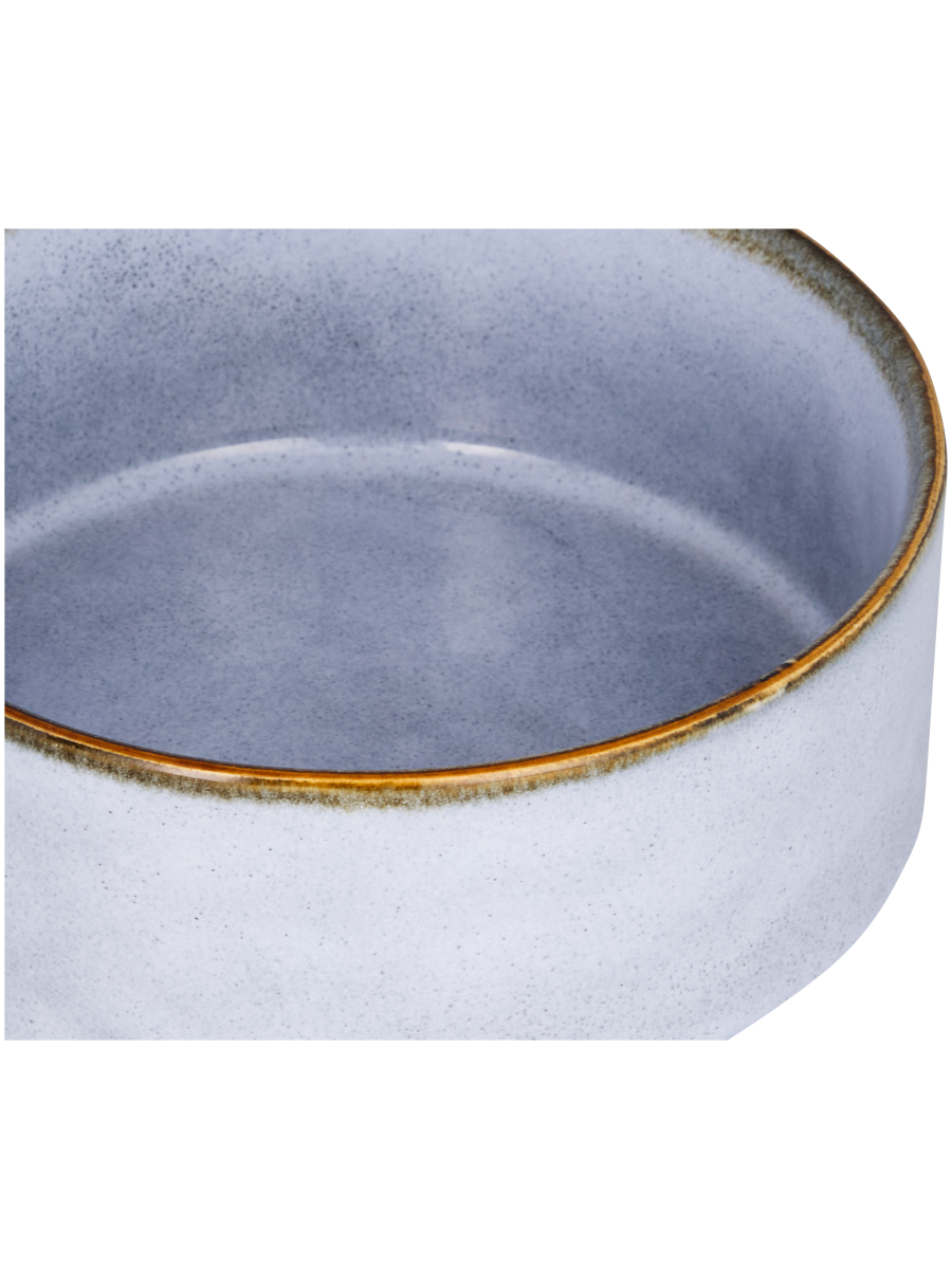 Ceramic Brown Rimmed Bowl