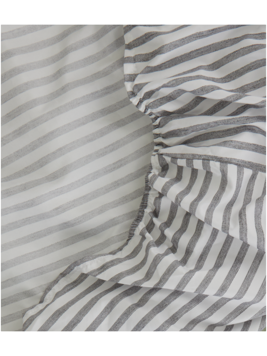 Clifton Stripe Fitted Sheet Three Quarter