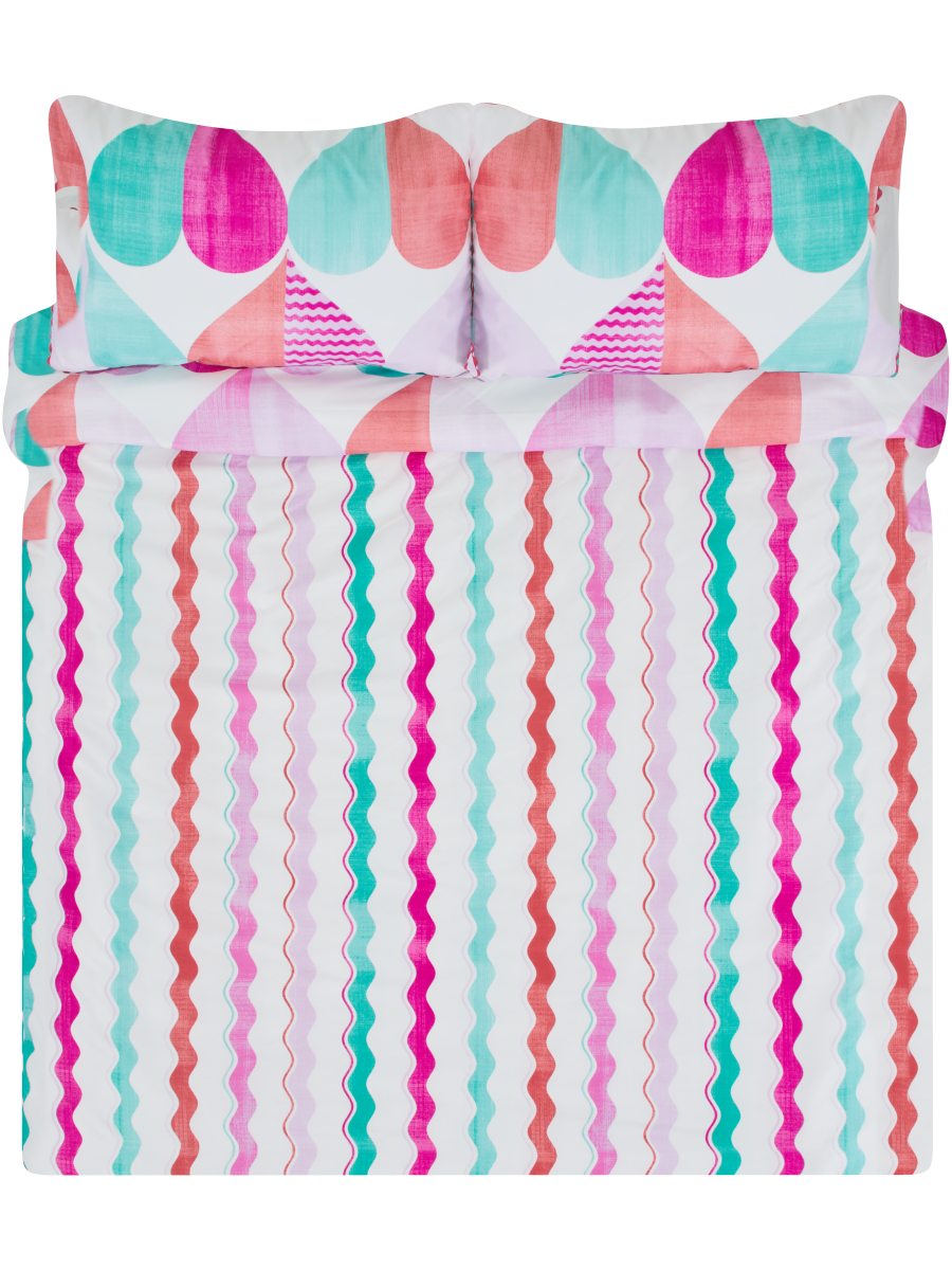 Ric Rac Heart Duvet Cover Set Double