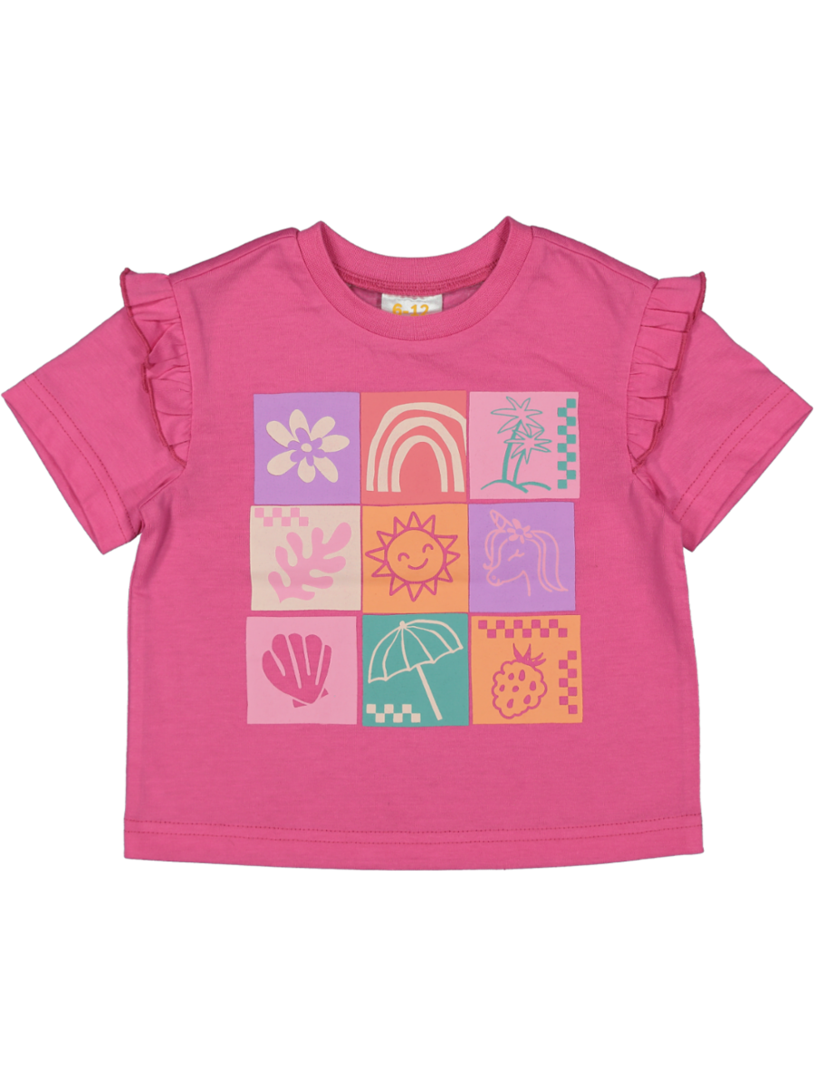 Pink Printed Top