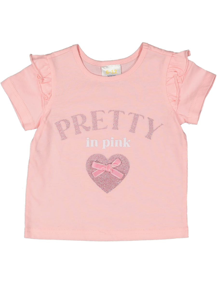 Pink Bow Print T-Shirt