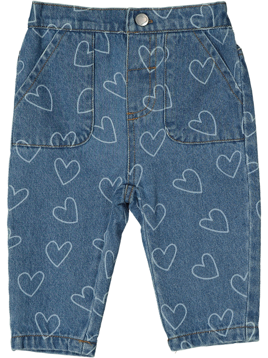 Denim Blue Hearts Jeans