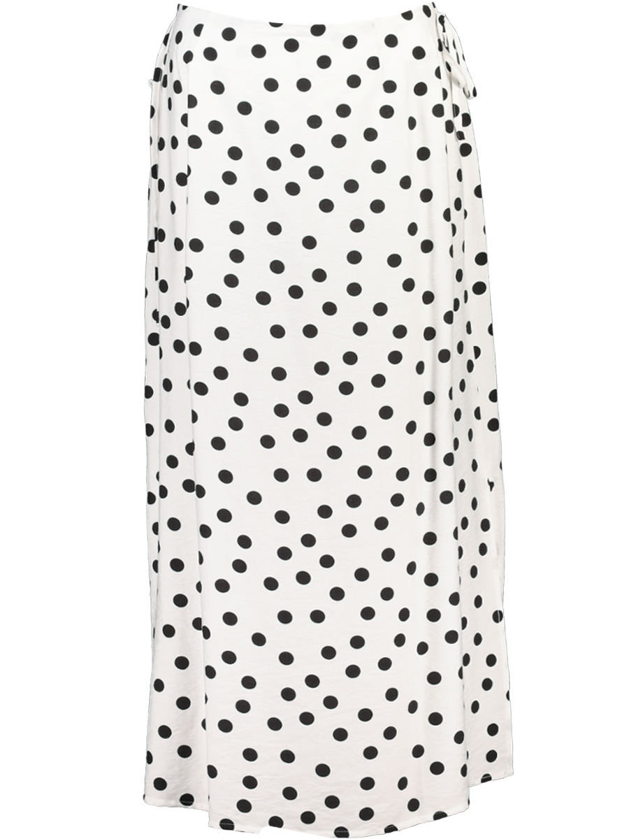 Black Dots Midi Skirt